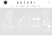 Tablet Screenshot of katariskincare.com